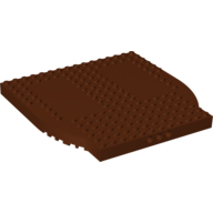 Lego paluba lodi 16 x 16 x 1, červeno hnědá (4222072)